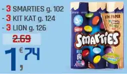 Supermercati Dok Smarties, Kit Kat o Lion offerta