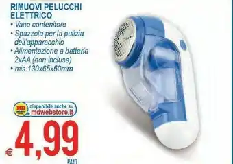 MD Discount Rimuovi pelucchi elettrico offerta