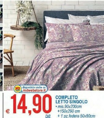 MD Discount Completo letto singolo offerta