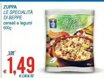 Zuppa cereali e legumi precotta e surgelata gusto e tradizione 600 g(ml)