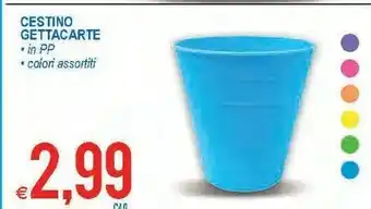 MD Discount Cestino gettacarte offerta