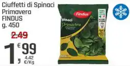 Supermercati Dok Ciuffetti di Spinaci Primavera FINDUS offerta