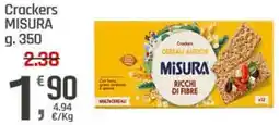 Supermercati Dok Crackers MISURA offerta