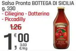 Supermercati Dok Salsa Pronta BOTTEGA DI SICILIA offerta