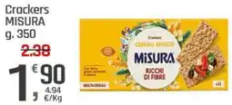 Supermercati Dok Crackers MISURA offerta