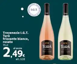 Sigma Trevenezie I.G.T. Turà frizzante bianco, rosato offerta