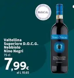 Sigma Valtellina Superiore D.O.C.G. Nebbiolo Nino Negri offerta