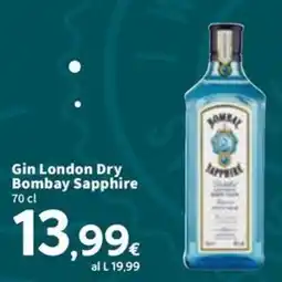 Sigma Gin London Dry Bombay Sapphire offerta