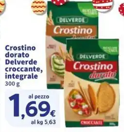 Sigma Crostino dorato Sperlari Delverde croccante, integrale offerta