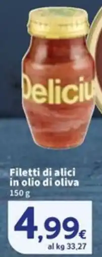 Sigma Filetti di alici in olio di oliva offerta