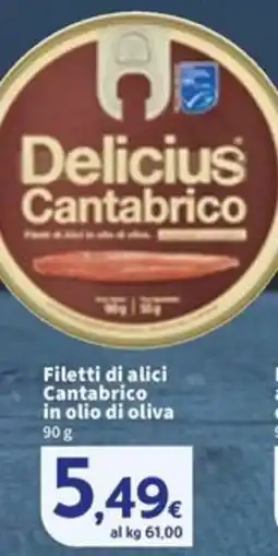 Sigma Filetti di alici Cantabrico in olio di oliva offerta