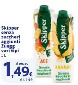 Sigma Skipper senza zuccheri aggiunti Zuegg offerta