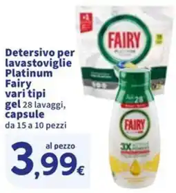 Sigma Detersivo per lavastoviglie Platinum Fairy,gel capsule offerta
