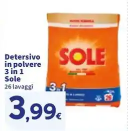 Sigma Detersivo in polvere 3 in 1 Sole offerta