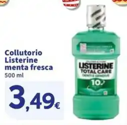 Sigma Collutorio Listerine menta fresca offerta