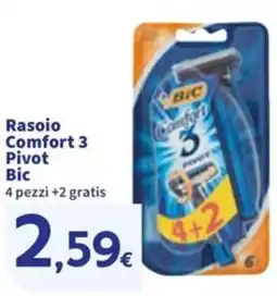 Sigma Rasoio Comfort 3 Pivot Bic 4 pezzi offerta