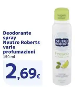 Sigma Deodorante spray Neutro Roberts offerta