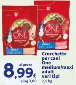 Sigma Crocchette per cani One medium/maxi adult offerta