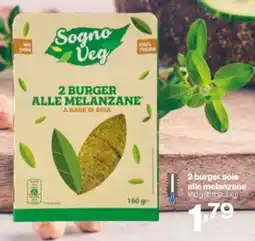 In'S Mercato 2 burger soia alle melanzane offerta