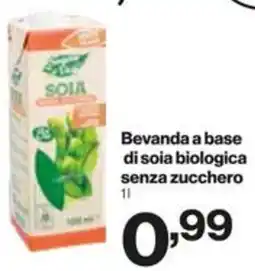 In'S Mercato Bevanda a base di soia biologica senza zucchero offerta