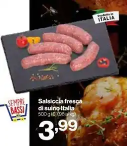 In'S Mercato Salsiccia fresca di suino Italia offerta