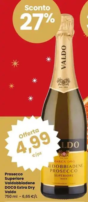 Prosecco Superiore Valdobbiadene DOCG Extra Dry Valdo