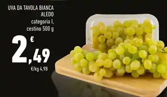 Uva da tavola bianca aledo