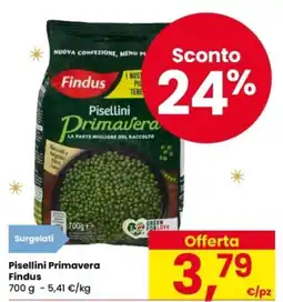 Eurospar Pisellini Primavera Findus offerta