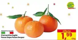 Eurospar Clementine foglia Passo Dopo Passo Despar offerta