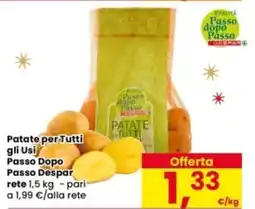 Eurospar Patate per Tutti gli Usi Passo Dopo Passo Despar rete offerta