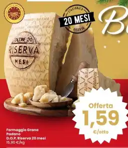 Interspar Formaggio Grana Padano D.O.P. Riserva 20 mesi offerta