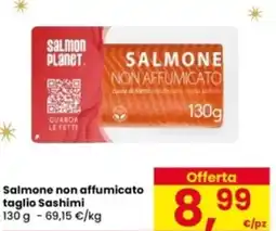 Eurospar Salmone non affumicato taglio Sashimi offerta