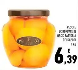 Conad Pesche sciroppate in orcio fattoria dei sapori offerta