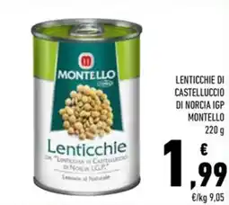 Conad Lenticchie di castelluccio di norcia igp MONTELLO offerta