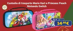 Euronics Custodia di trasporto Mario Kart e Princess Peach Nintendo Switch offerta