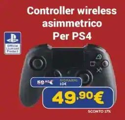 Euronics Controller wireless asimmetrico Per PS4 offerta