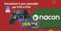 Euronics nacon Revolution 5 pro controller per PS5 e PS4 offerta