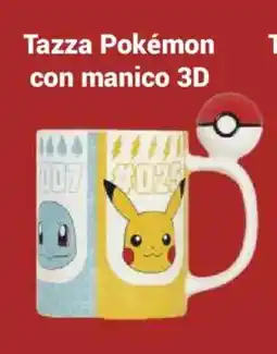 Euronics Tazza Pokémon con manico 3D offerta