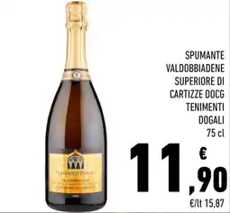 Conad Spumante valdobbiadene superiore di cartizze docg tenimenti dogali offerta