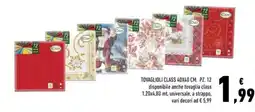 Conad Tovaglioli class 40x40 cm. pz. 12 offerta