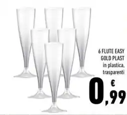 Conad 6 flute easy gold plast offerta