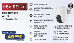 Euronics EZVIZ H8c H8C SE 2K Telecamera Wi-Fi motorizzata offerta