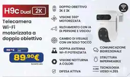 Euronics EZVIZ H9C Dual Telecamera Wi-Fi motorizzata a doppio obiettivo offerta