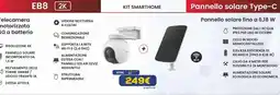 Euronics EZVIZ EB8 e Pannello solare Type-C offerta