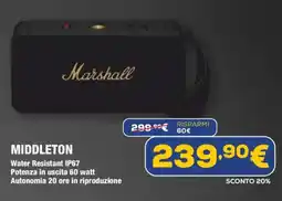 Euronics Marshall middleton offerta