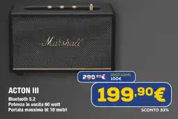 Euronics Marshall ACTON III offerta