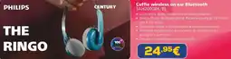 Euronics PHILIPS Cuffie wireless on ear Bluetooth TAH2000BK/BL offerta