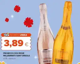 Oasi Prosecco doc/rosè millesimato SANT'ORSOLA offerta