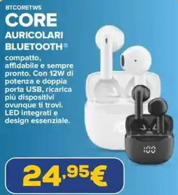 Euronics Cellularline btcoretws auricolari bluetooth offerta