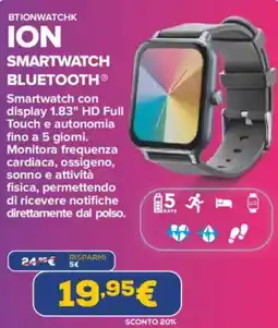 Euronics Btionwatchk ion smartwatch bluetooth offerta